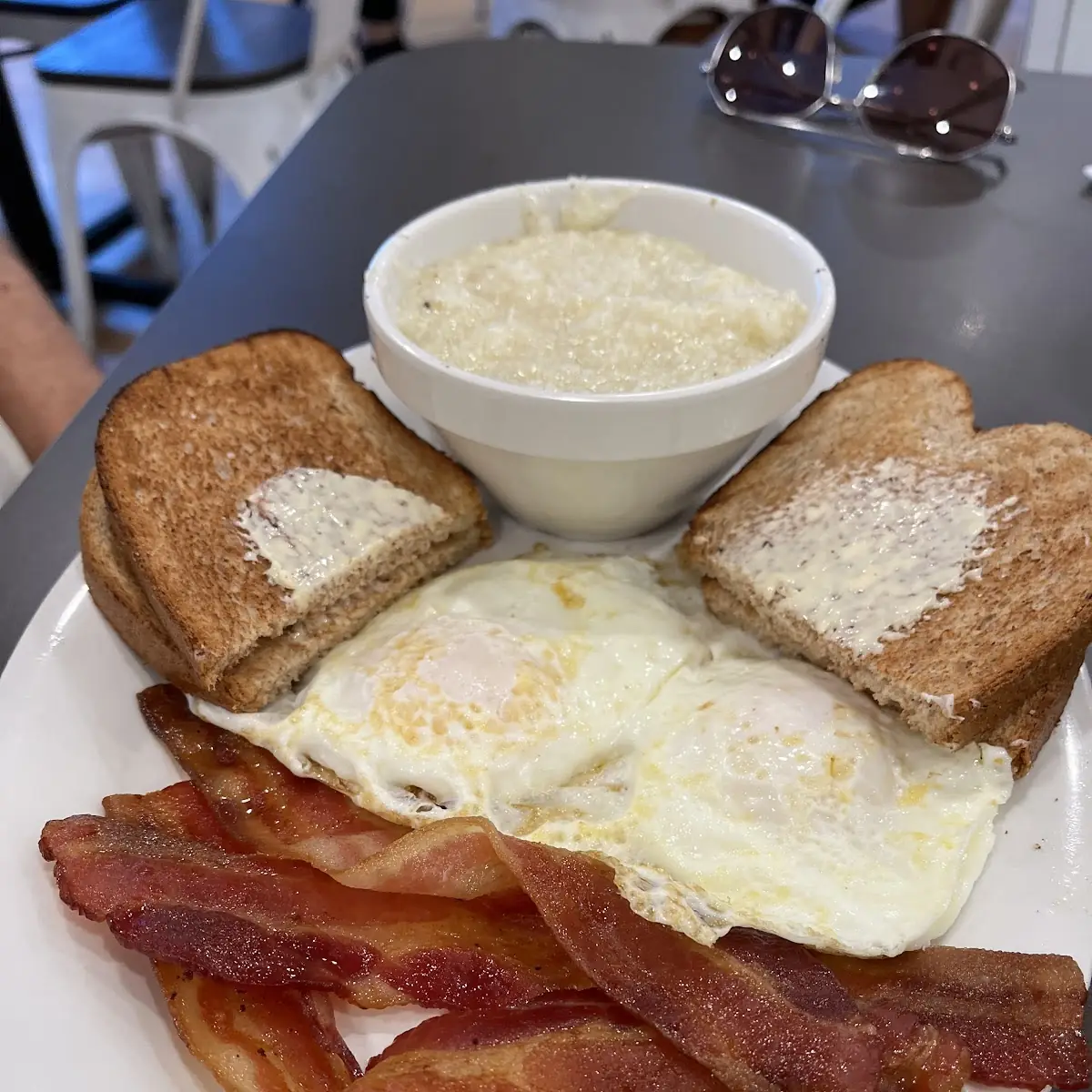 Bacon Eggs Grits