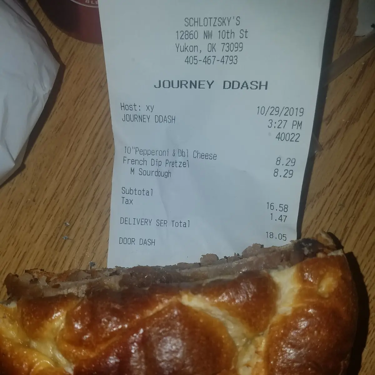 French Dip Pretzel