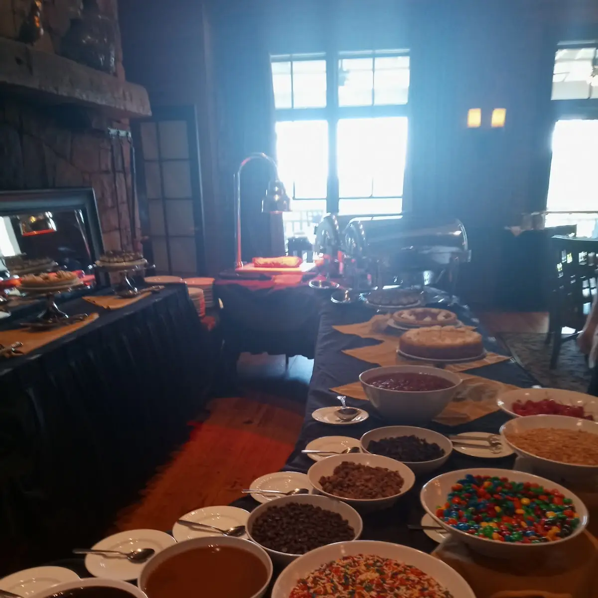 Desert Bar with NY Strip to Far Left