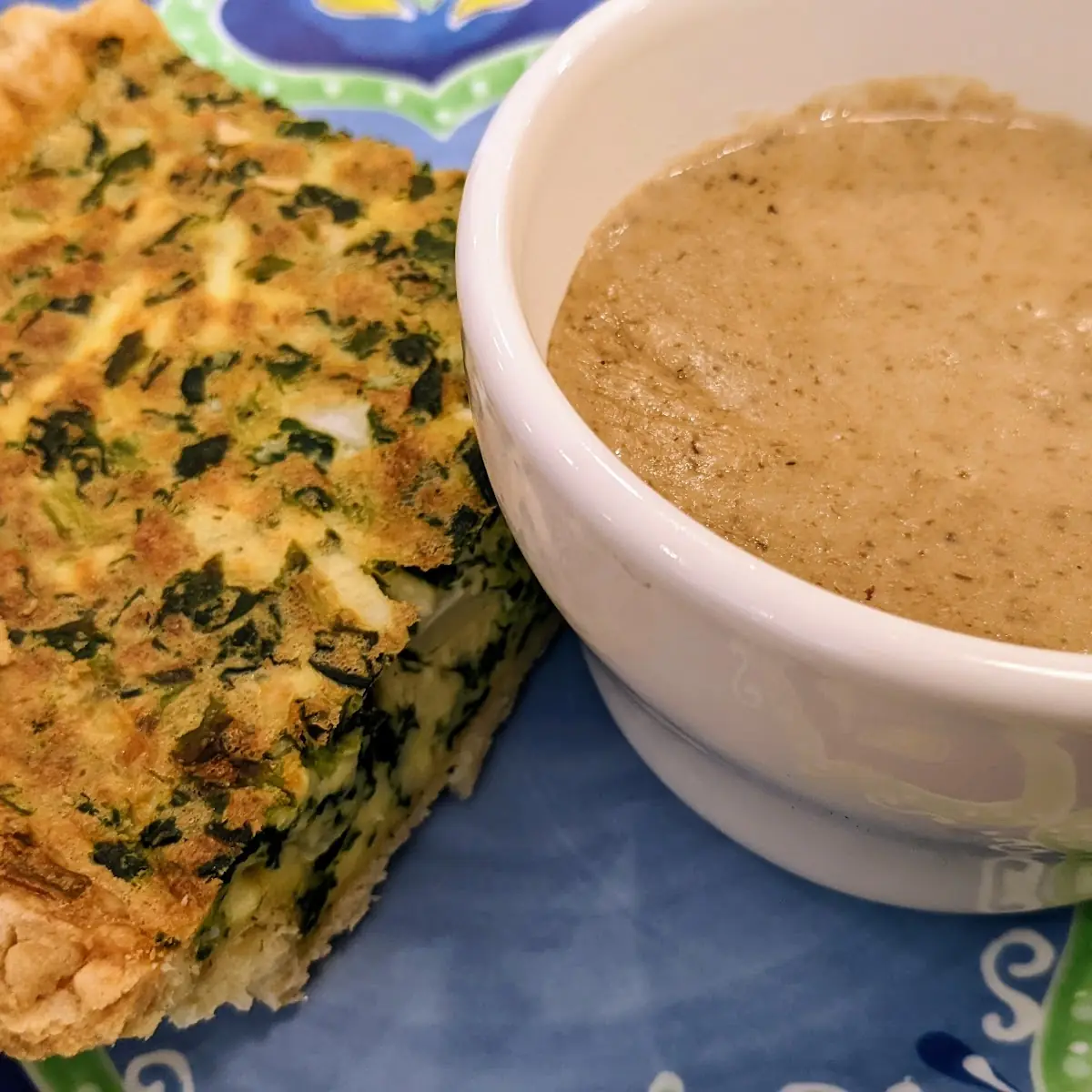 Quiche and Mushrooms Soup