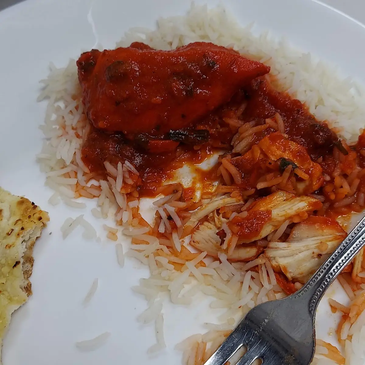 Rice and Chicken Vindaloo