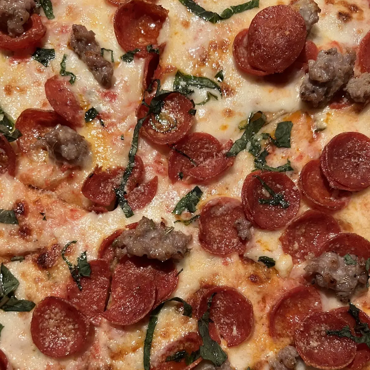 Pepperoni and Sausage Pizza