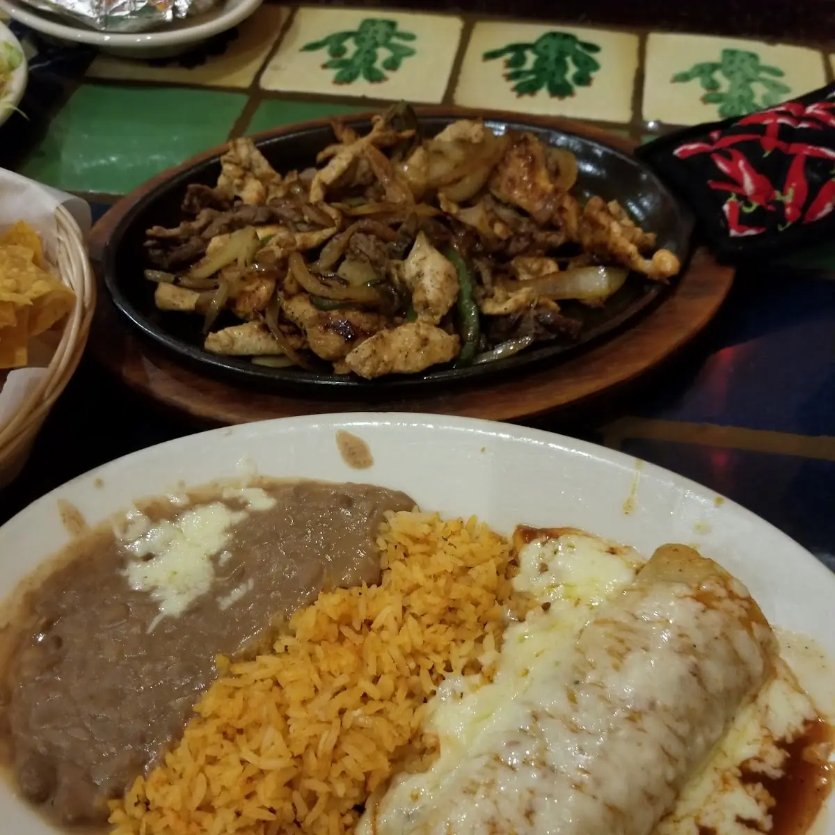 Chicken Enchilada Rice & Beans