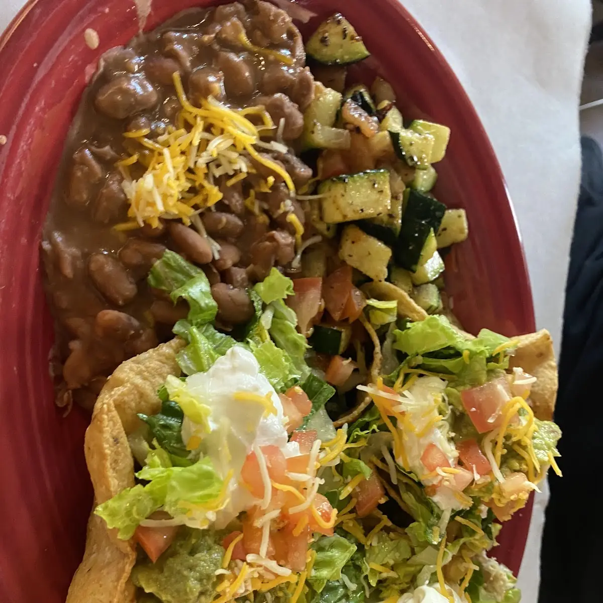 Beef or Chicken Taco Salad