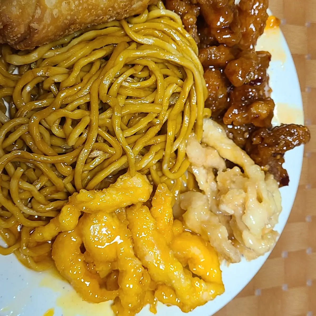 Honey Chicken Coconut Chicken General TSO Chicken Egg Roll