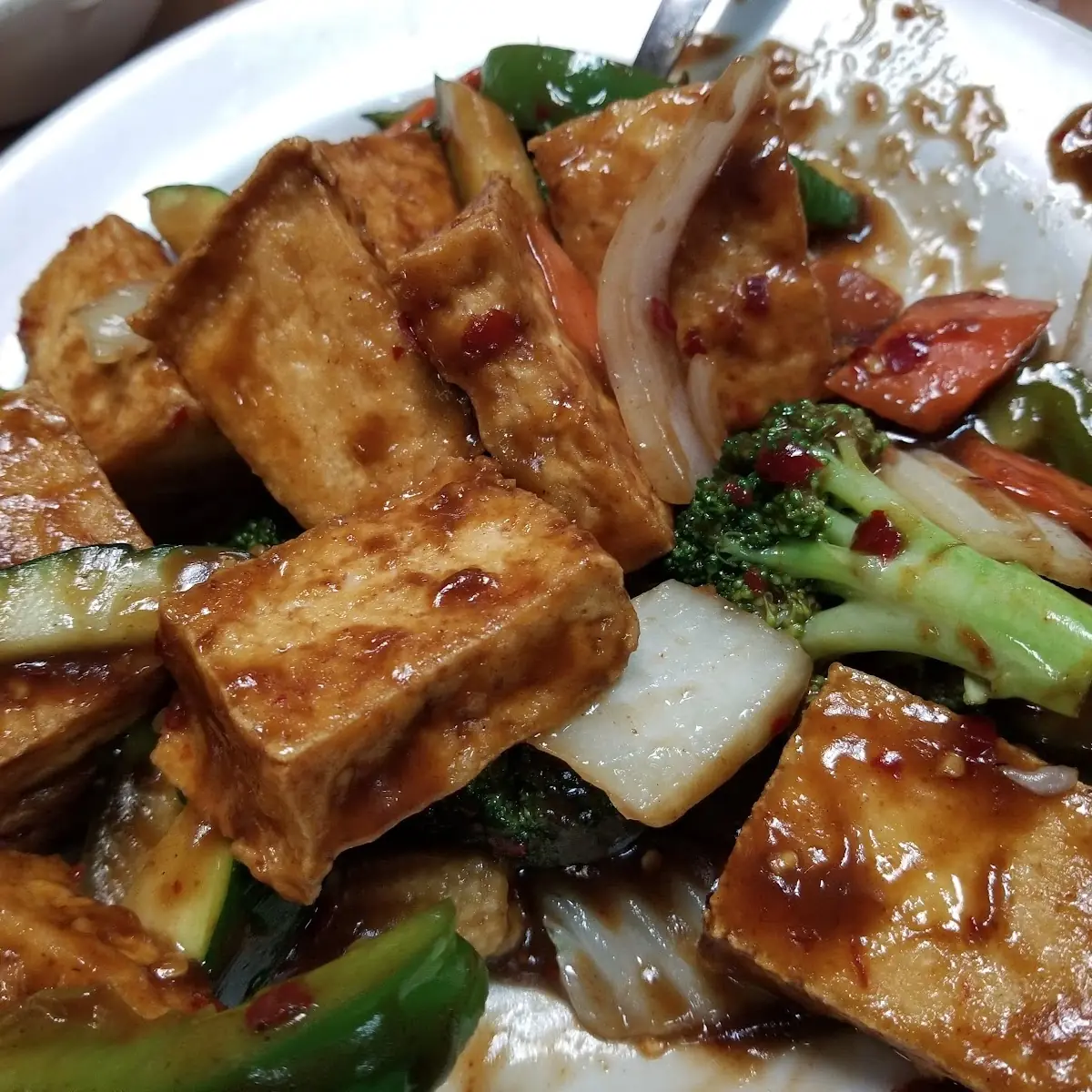 Steamed Bean Curd w Veg