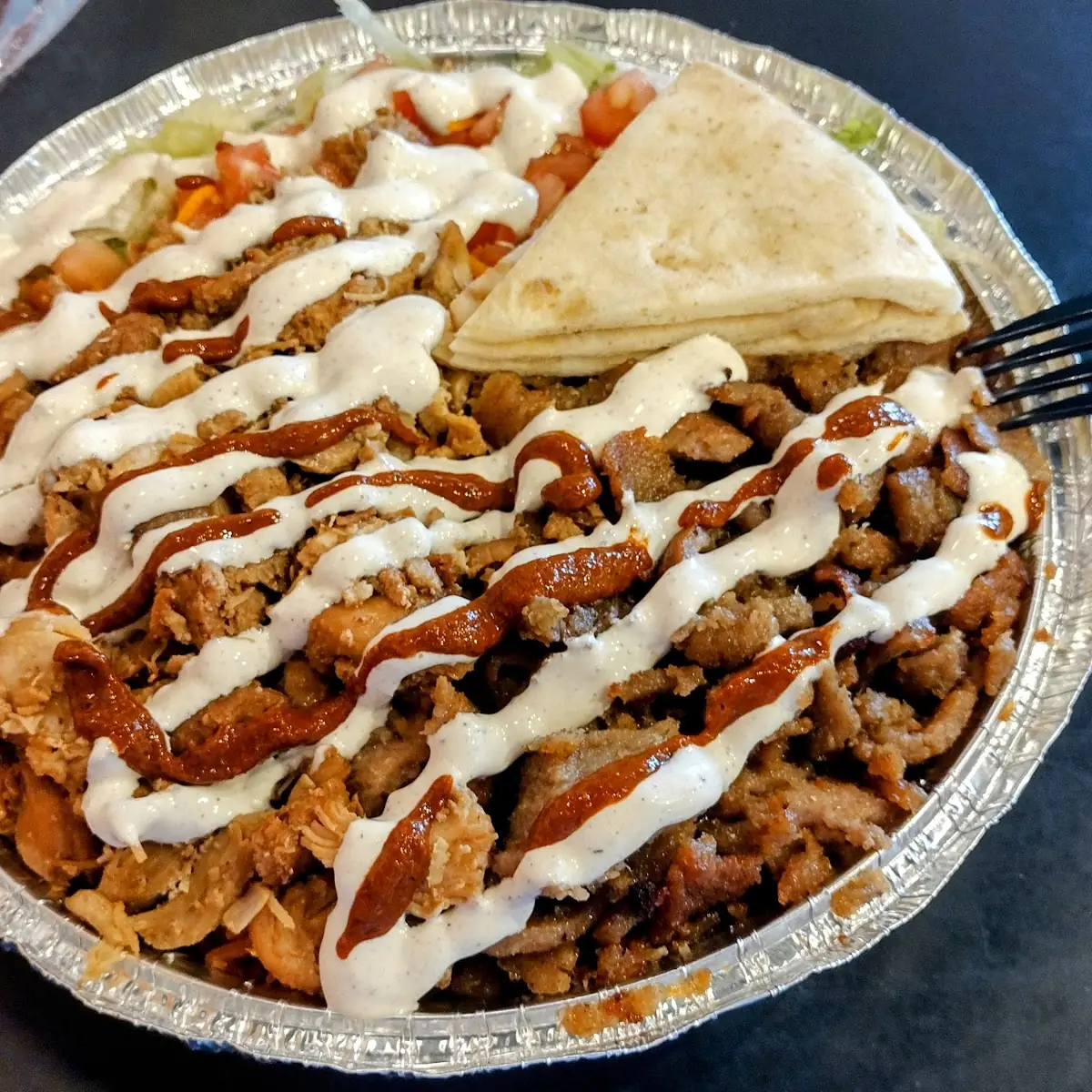 Falafel and Gyro Platter