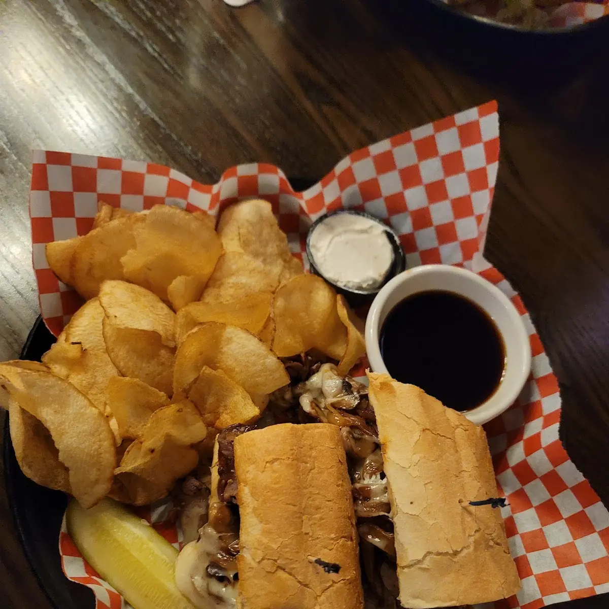 Prime Rib Dip Sandwich