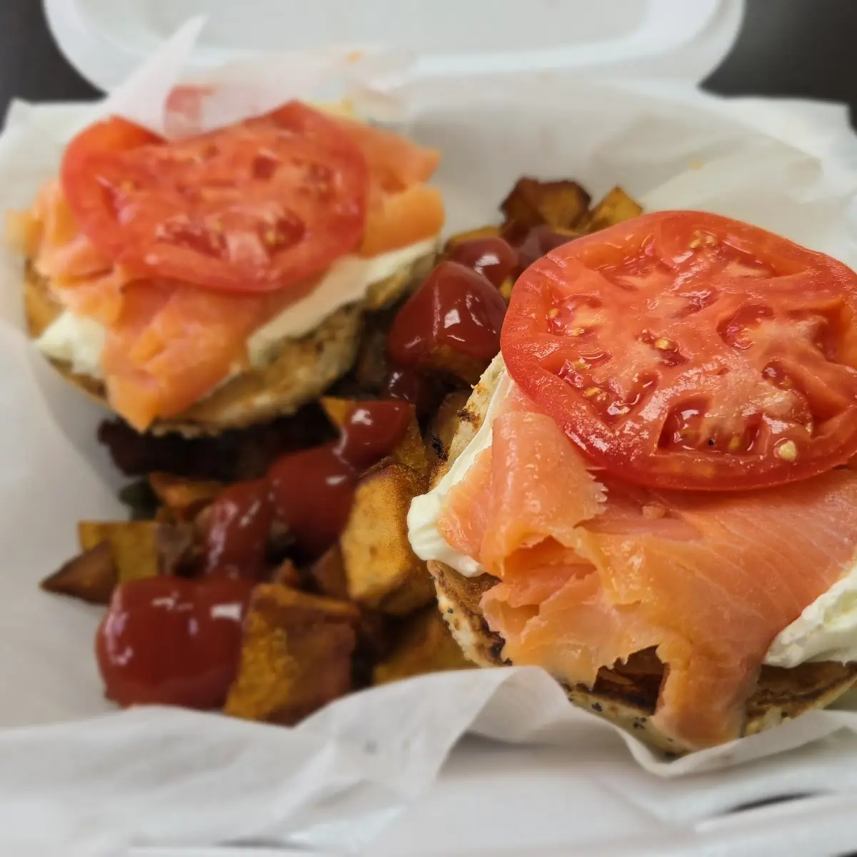 Manhattan Bagel on Everything Bagel