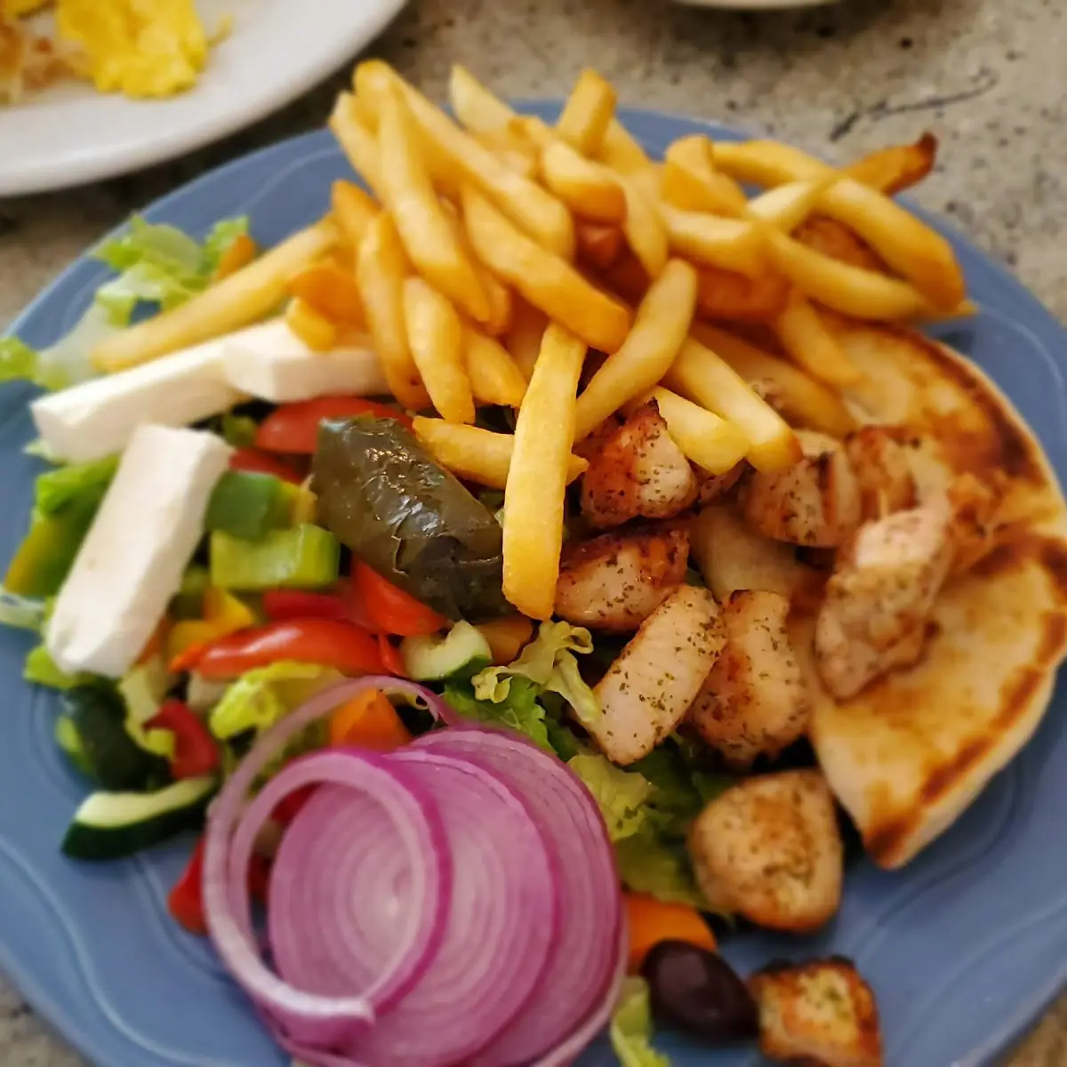 Chicken Souvlaki Platter