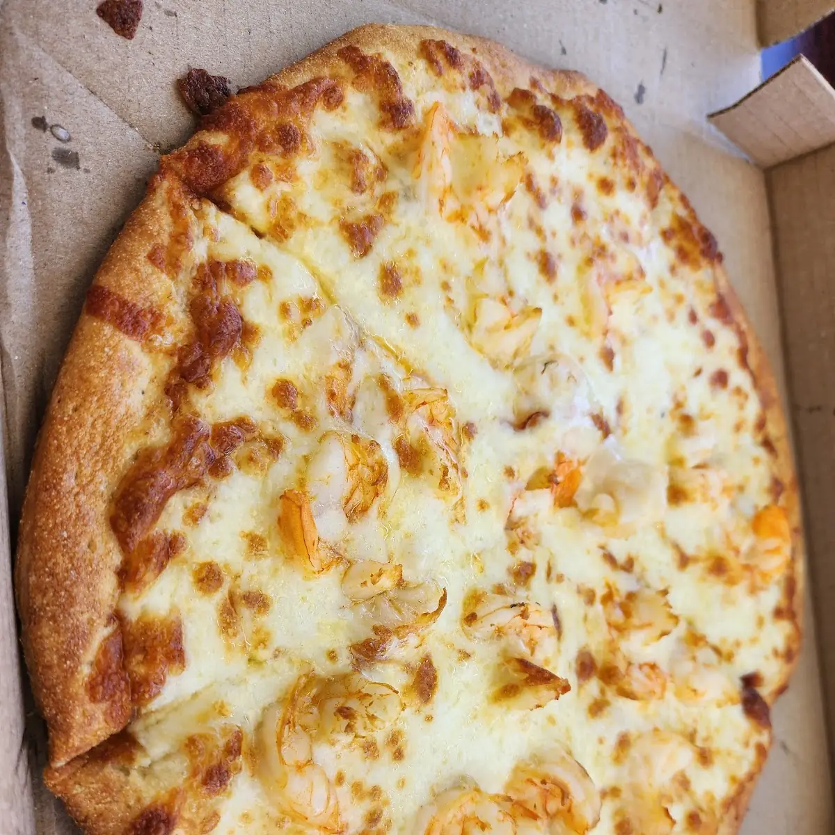 Shrimp Alfredo Pizza