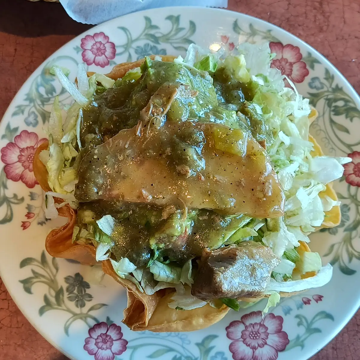 10. Chimichanga with Salad