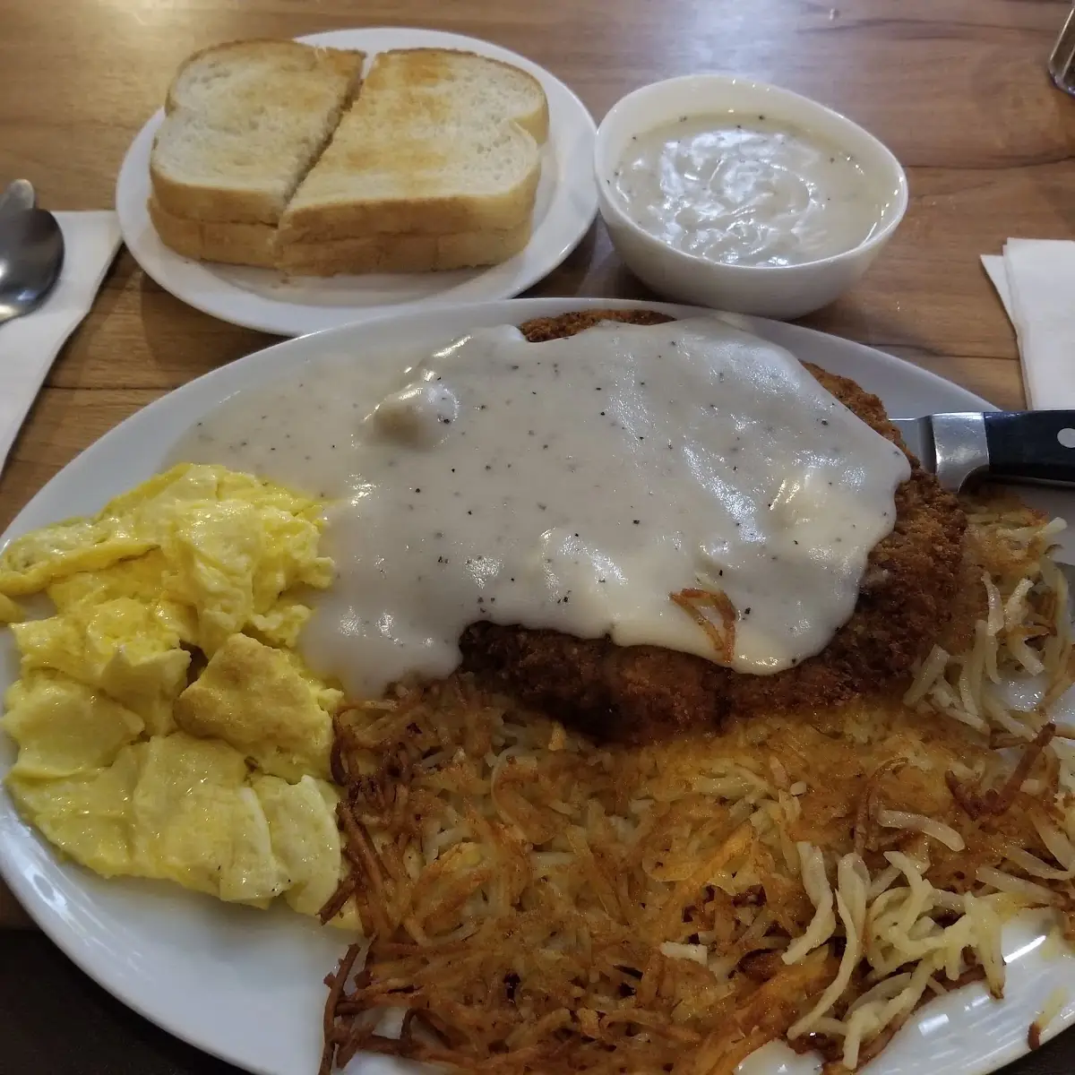 Chicken Fried Steak & Eggs