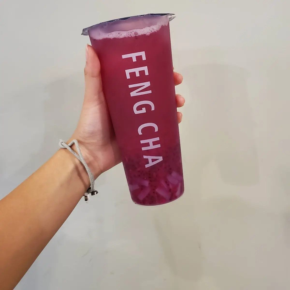 Bursting Dragonfruit with Lychee Jelly