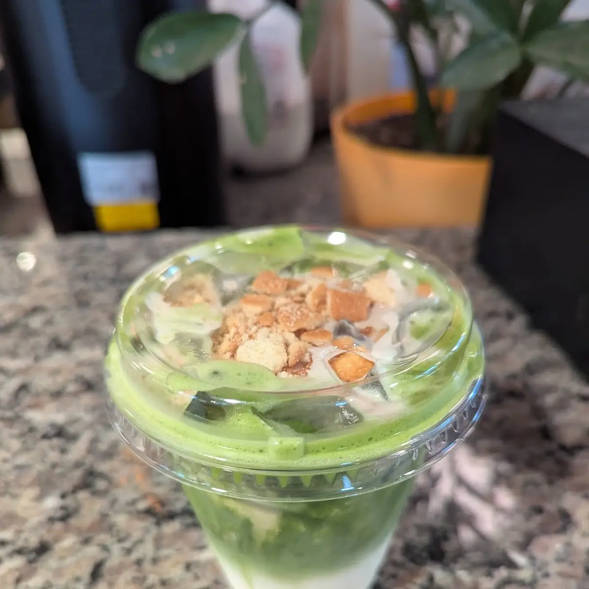 Banana Pudding Matcha Latte