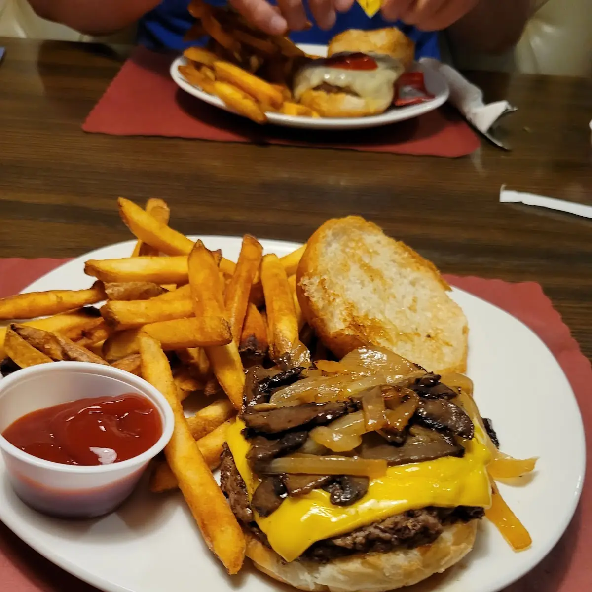Mushroom Swiss Burger
