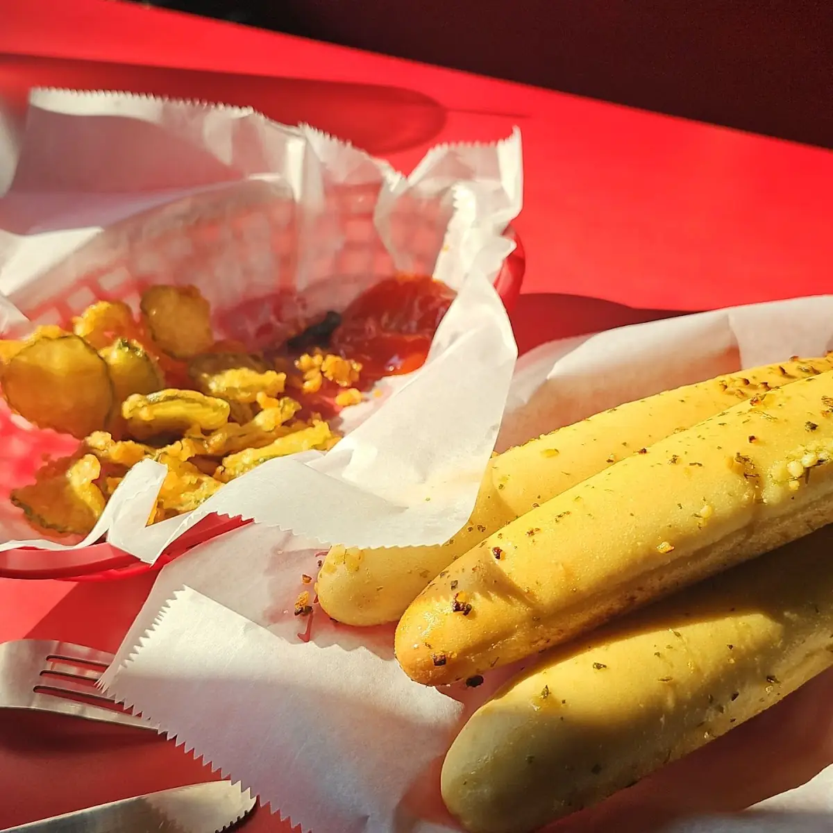 Fried Pickles Breadsticks