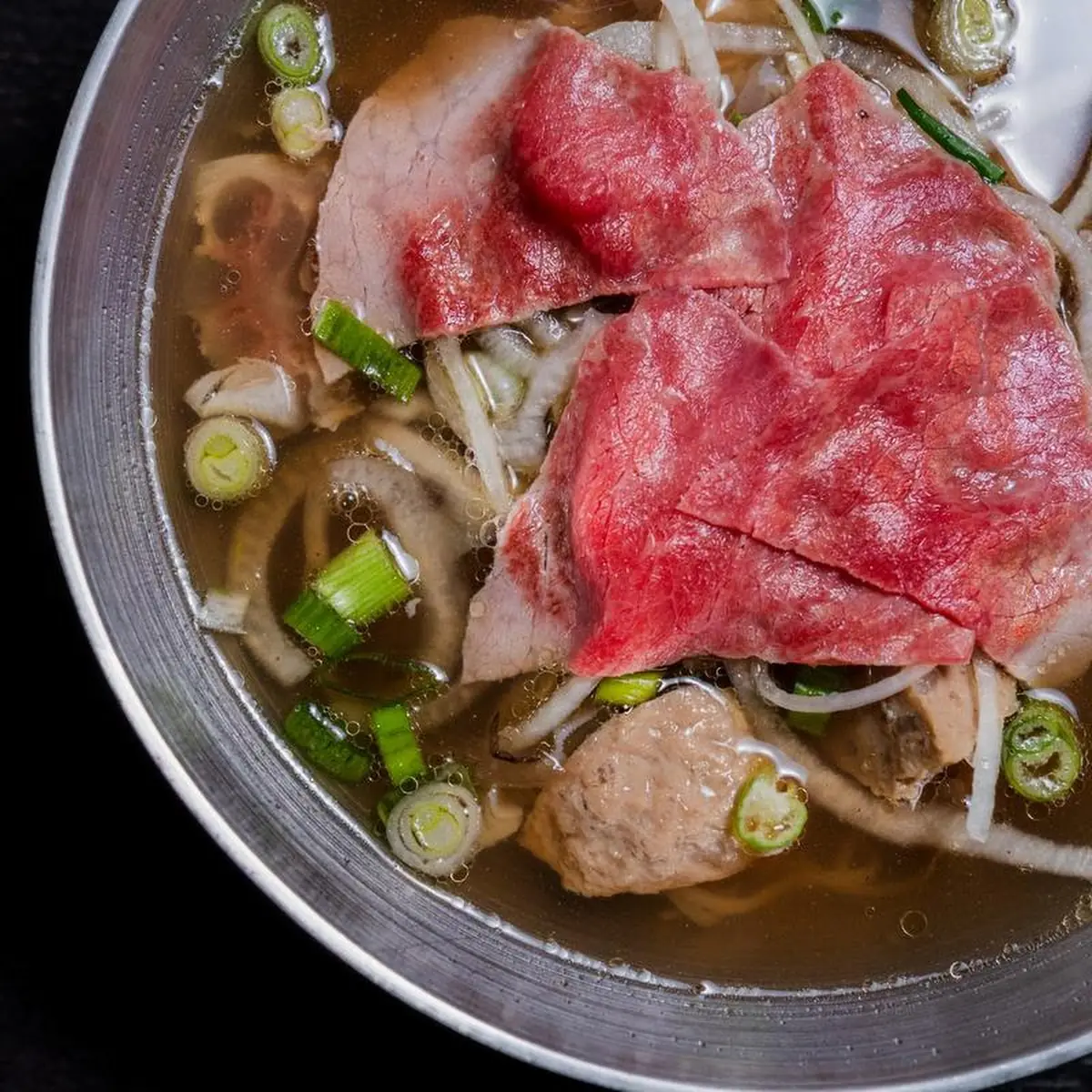 Rare Steak Noodle Soup