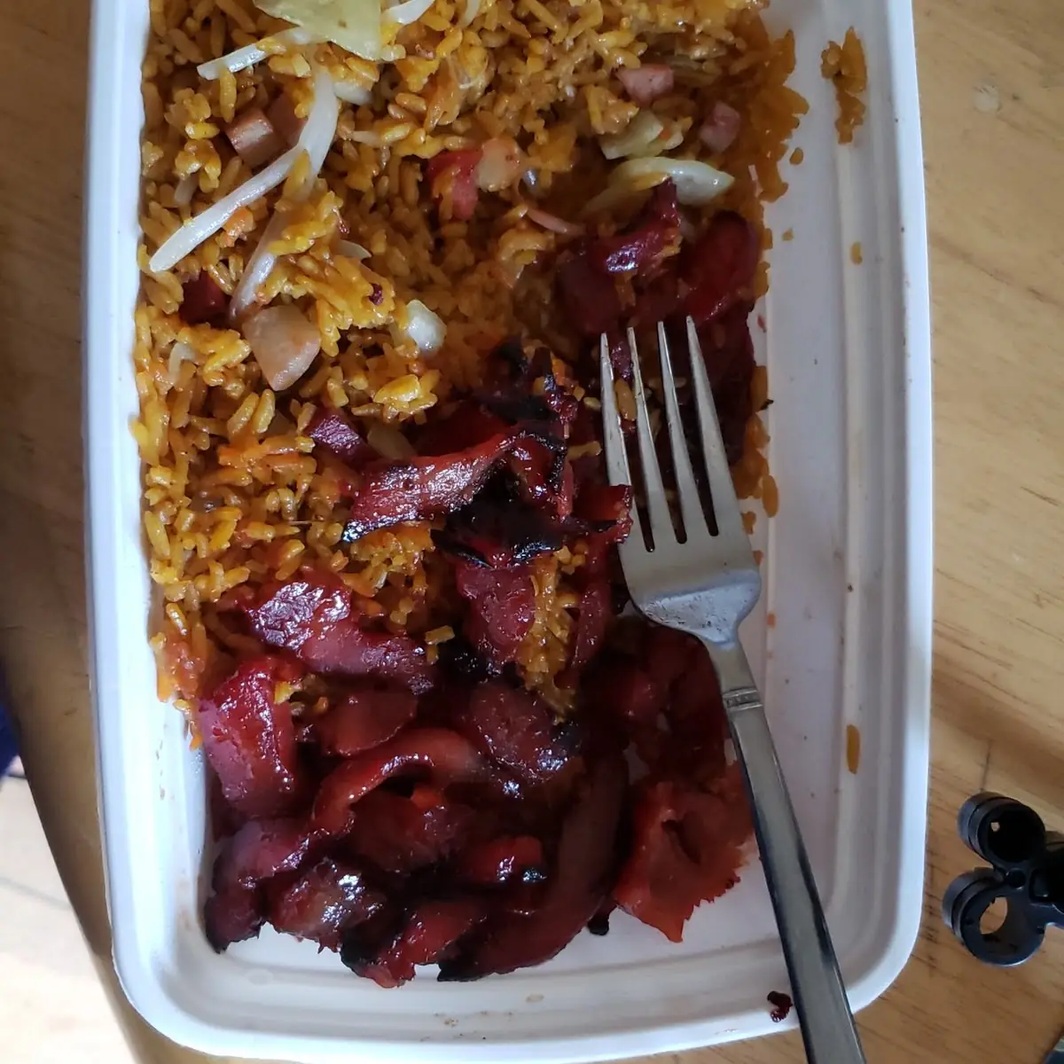 Spare Rib Tips with Pork Fried Rice