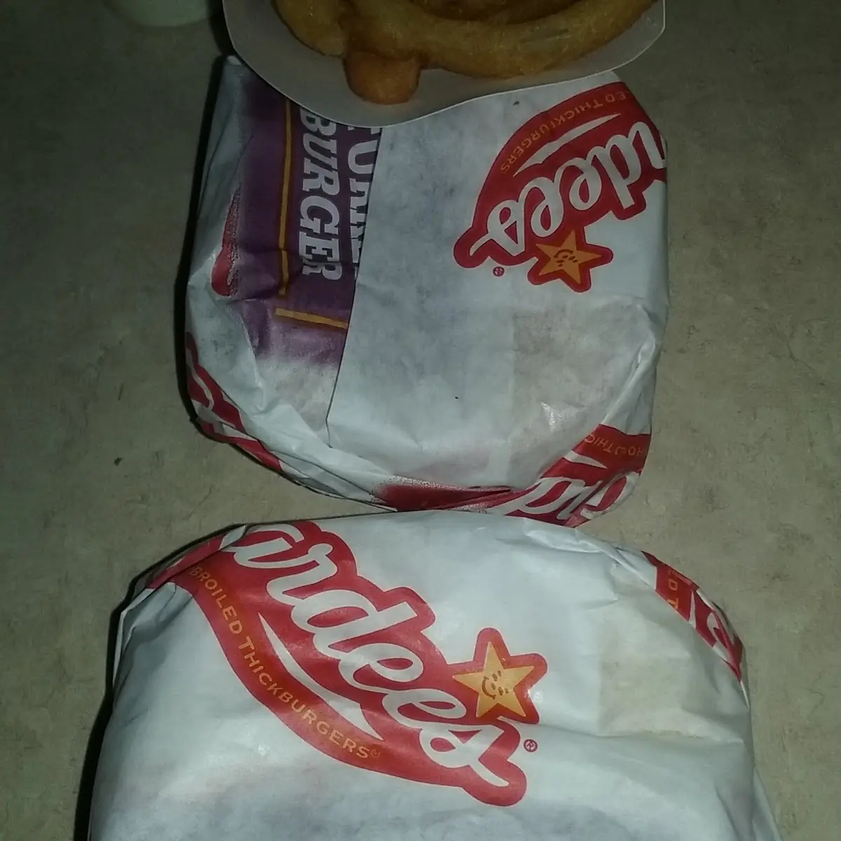 Frisco Burger and Onion Rings