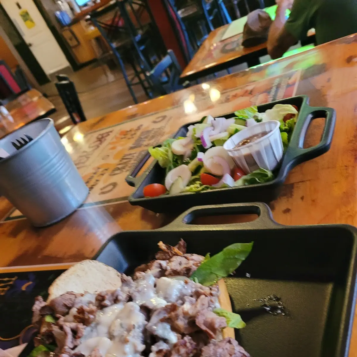 Steak Sandwich with Blue Cheese