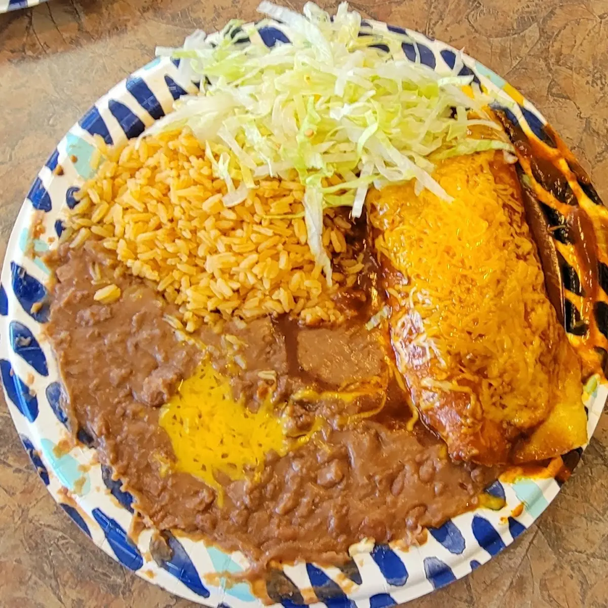 Chicken Enchilada w Chile Verde Sauce