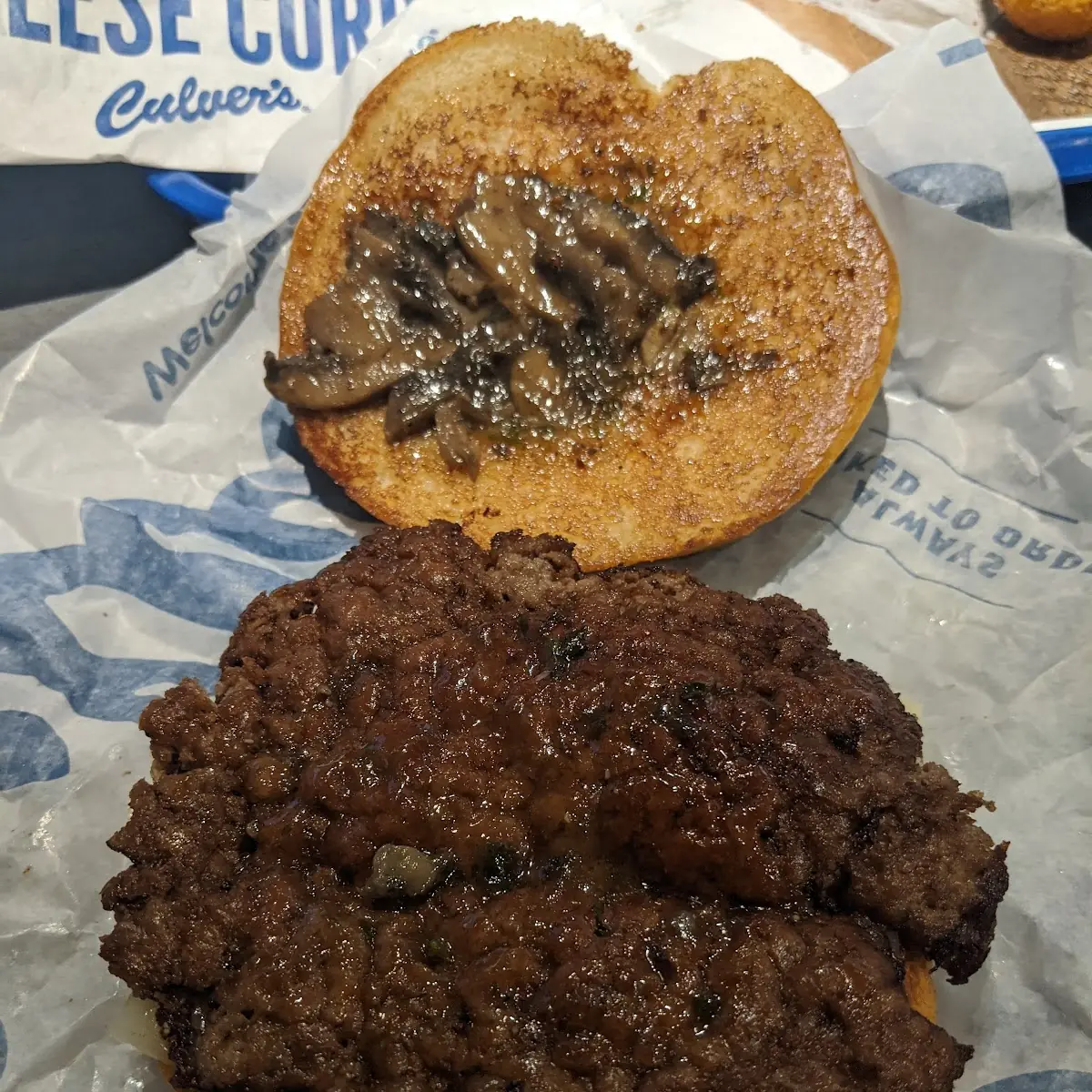 Mushroom Swiss Burger