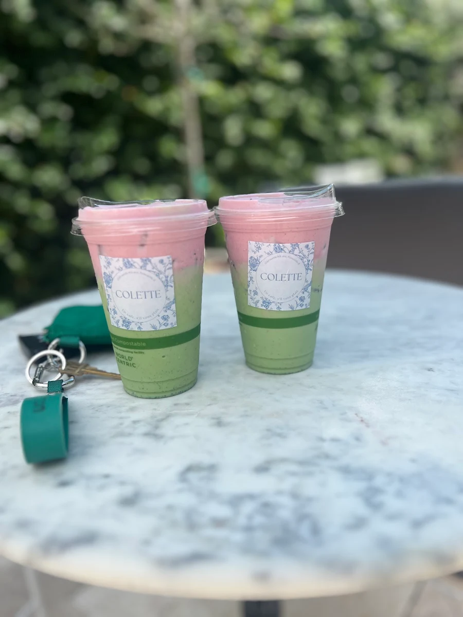 Strawberry Iced Matcha Latte