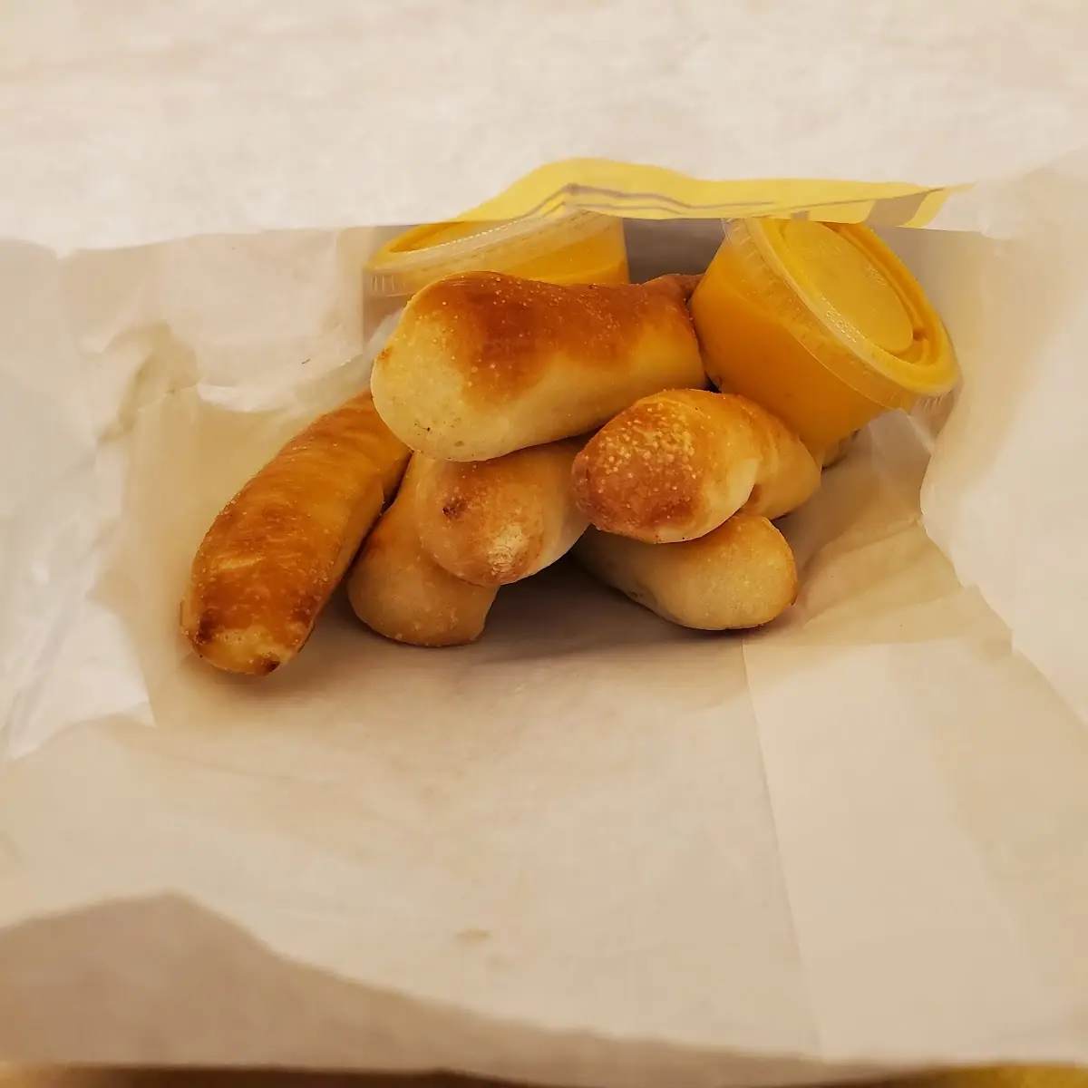 Full Order Bread Sticks with Nacho Cheese Sauce to Go