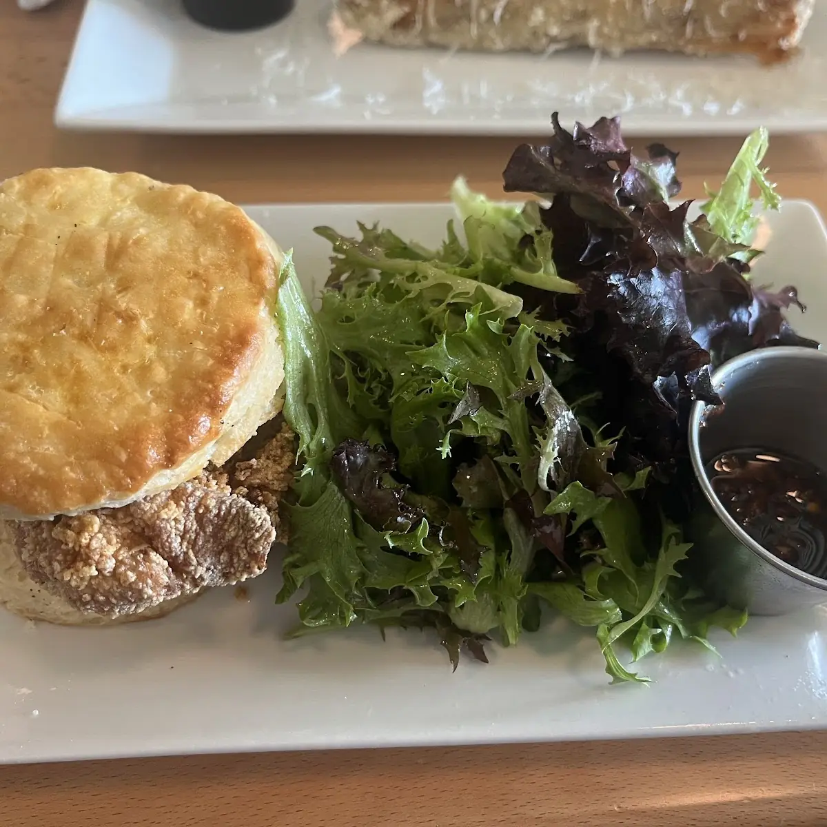 Hot Chicken Biscuit with the Chili on the Side