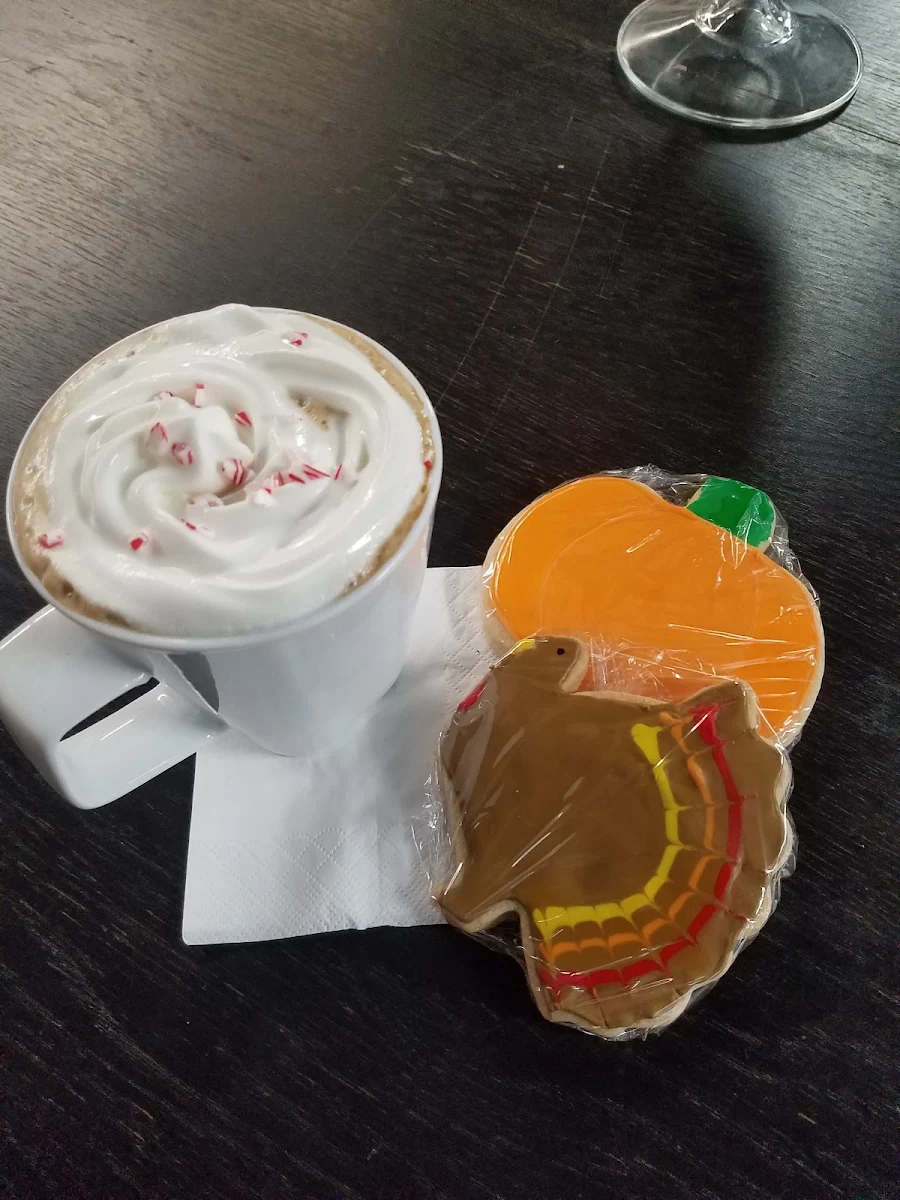 Sugar Cookies and Peppermint Mocha Latte