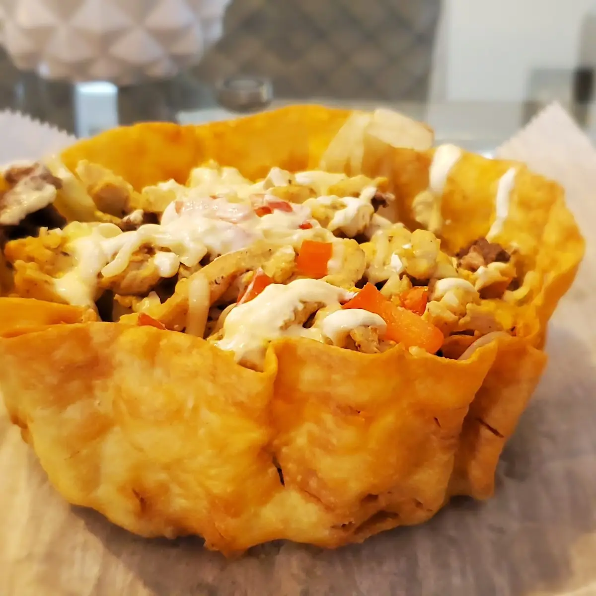 Steak and Chicken Taco Salad