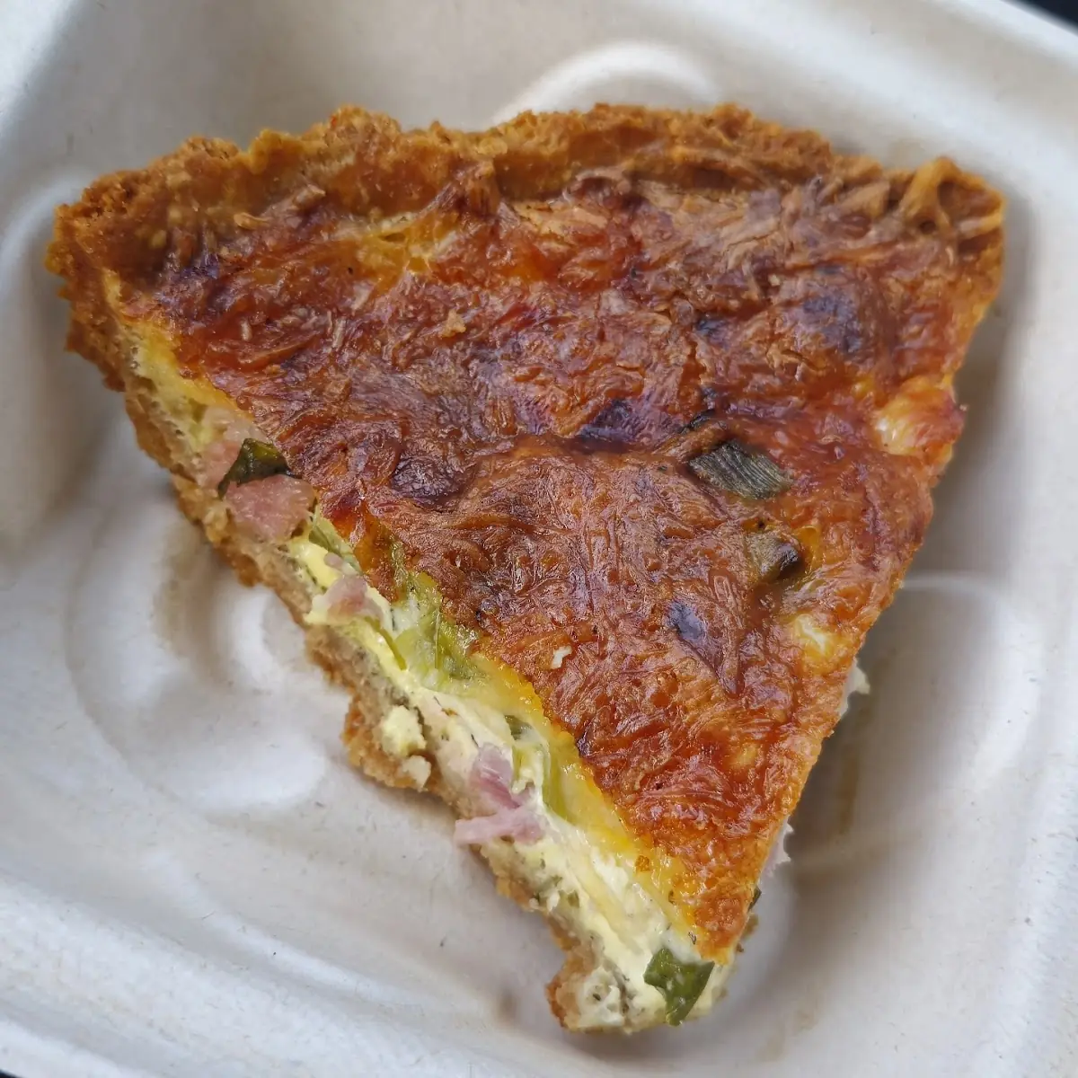 Ham Cheddar Scallion Quiche