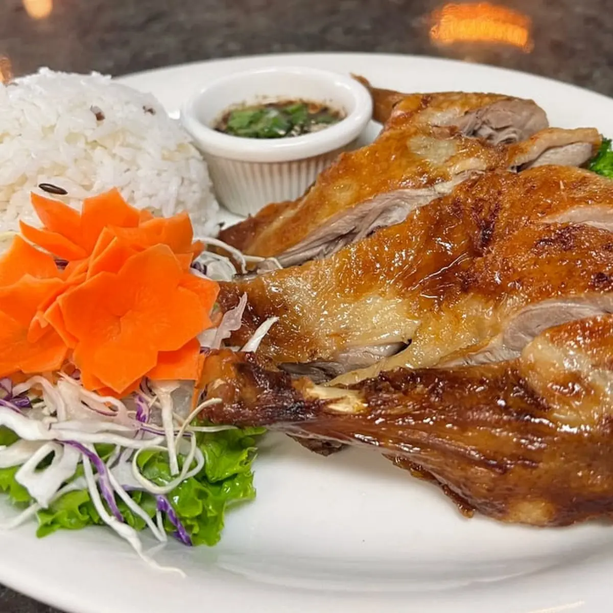 Duck with Steamed Vegetables
