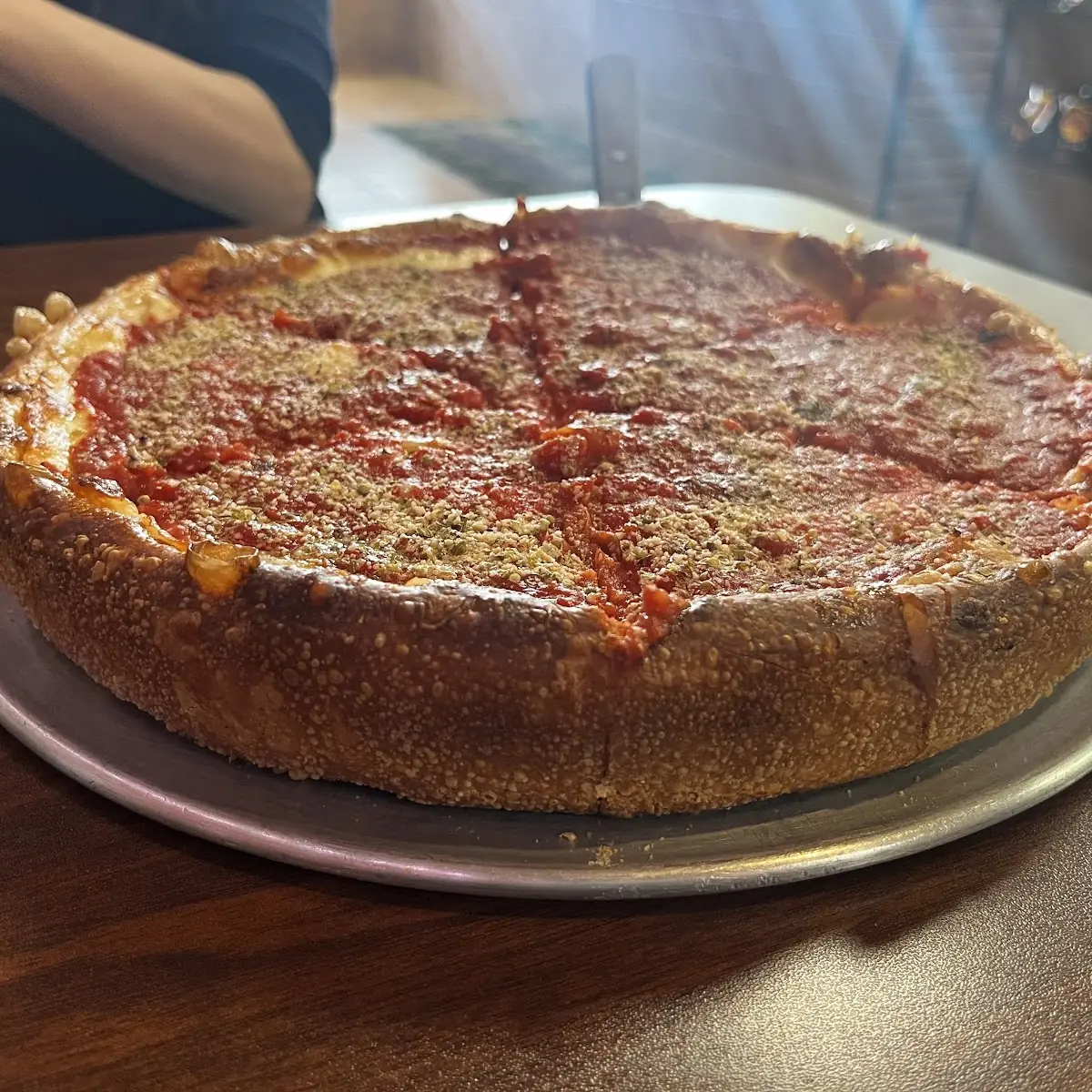Deep Dish Cheesesteak Pizza