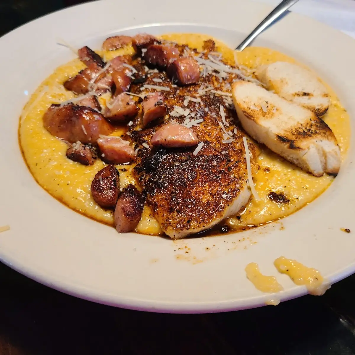 Stone Ground Grits with Andouille Sausage