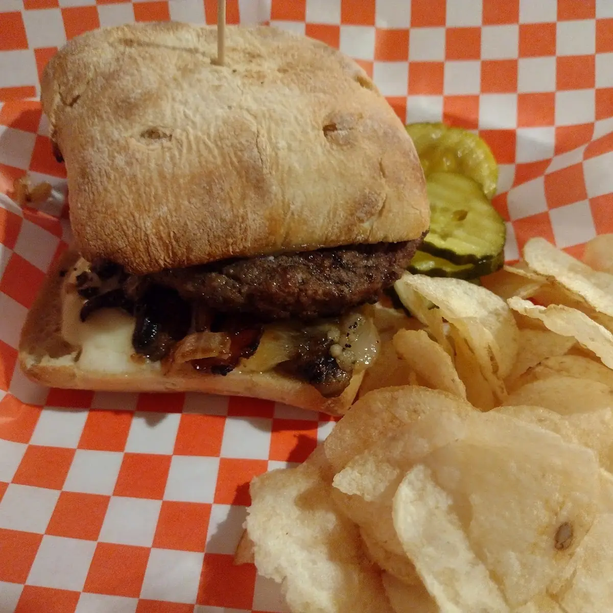 Mushroom Swiss Burger