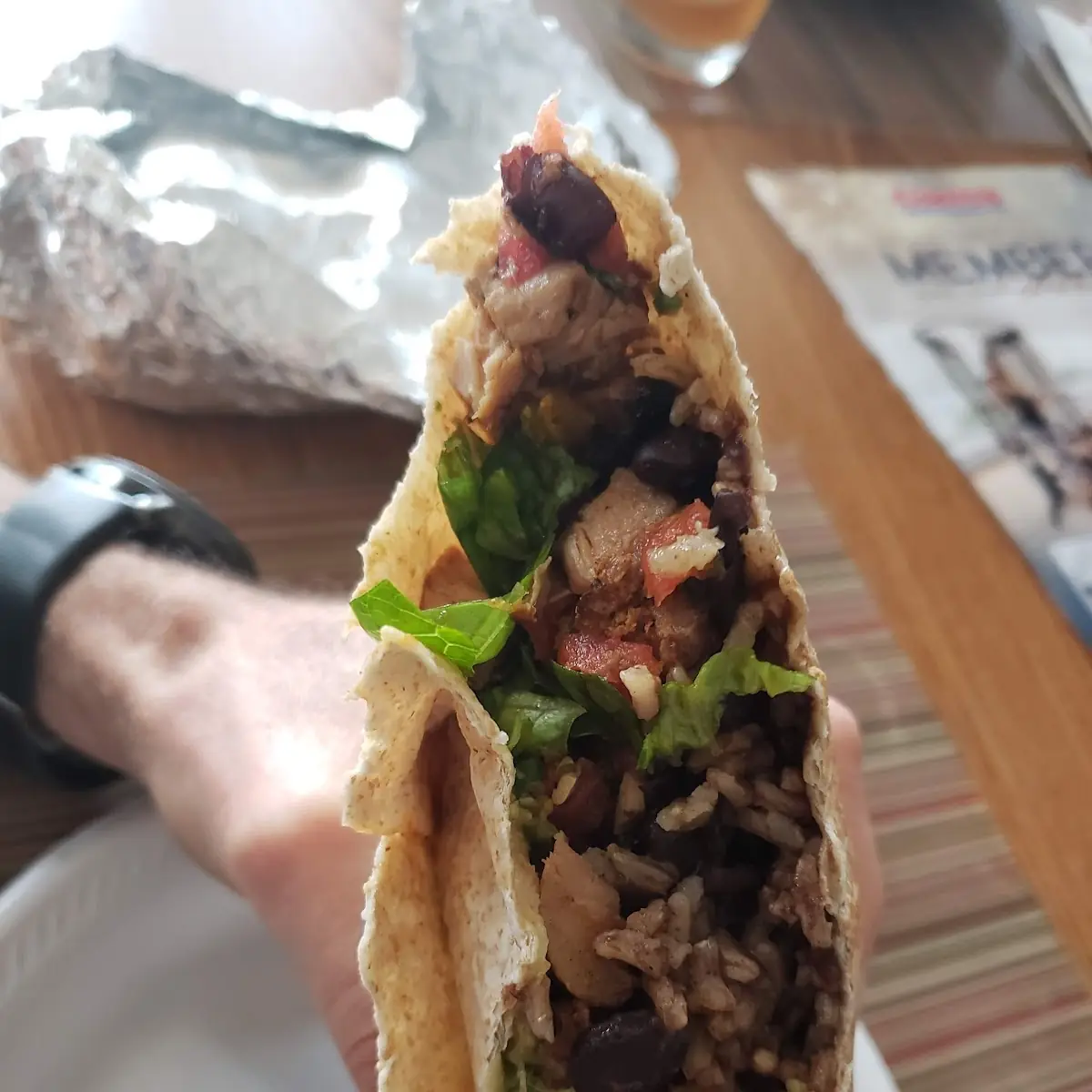 Adobo Chicken Burrito