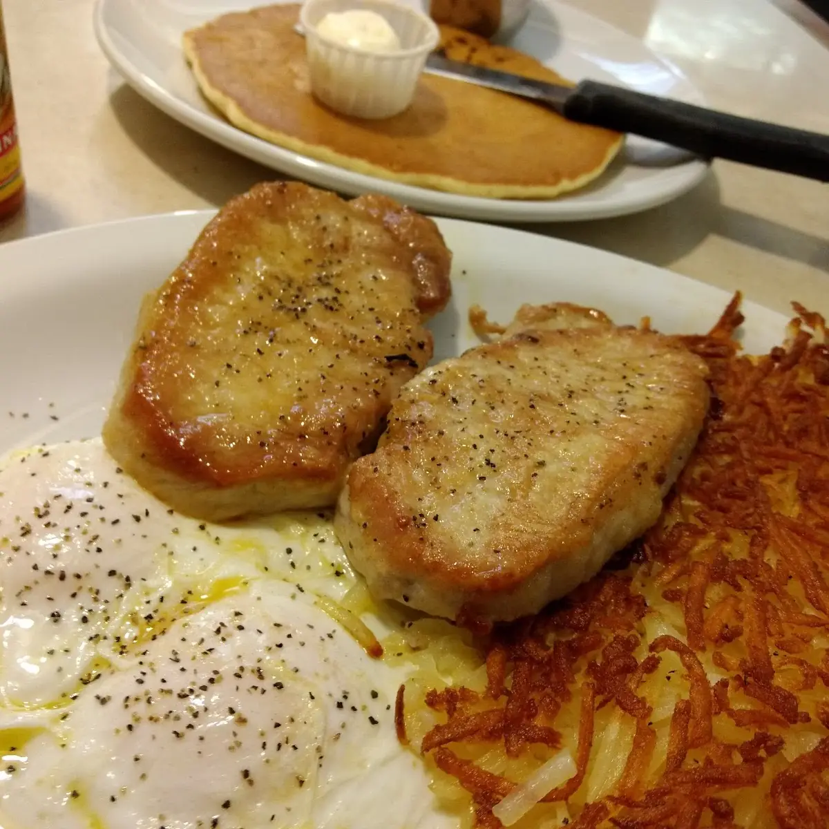 Pork Chops & Eggs