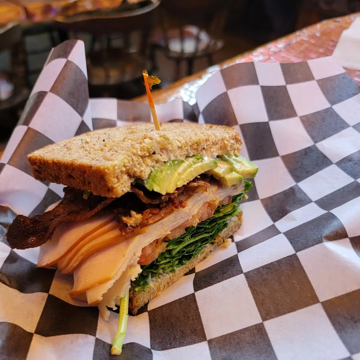 Turkey Bacon Avocado Sandwich
