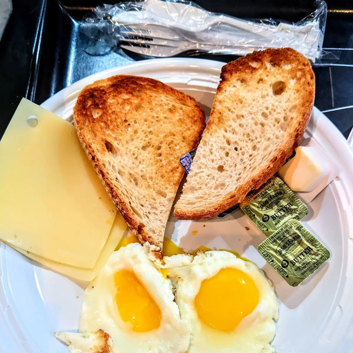 Two Eggs Toast and Jelly