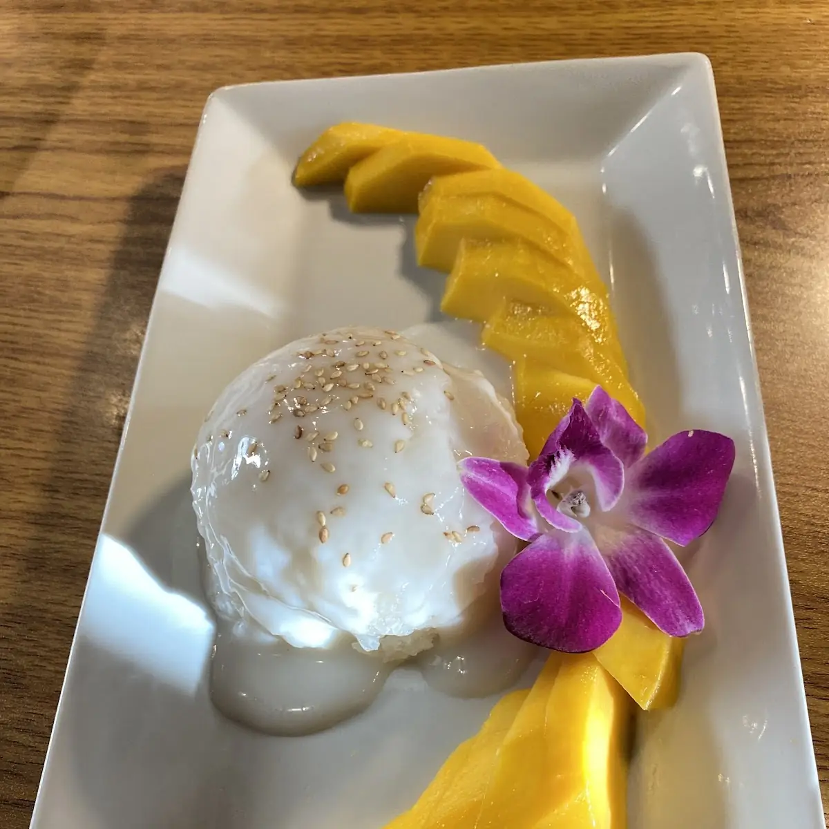 Mango Sticky Rice with Coconut Milk