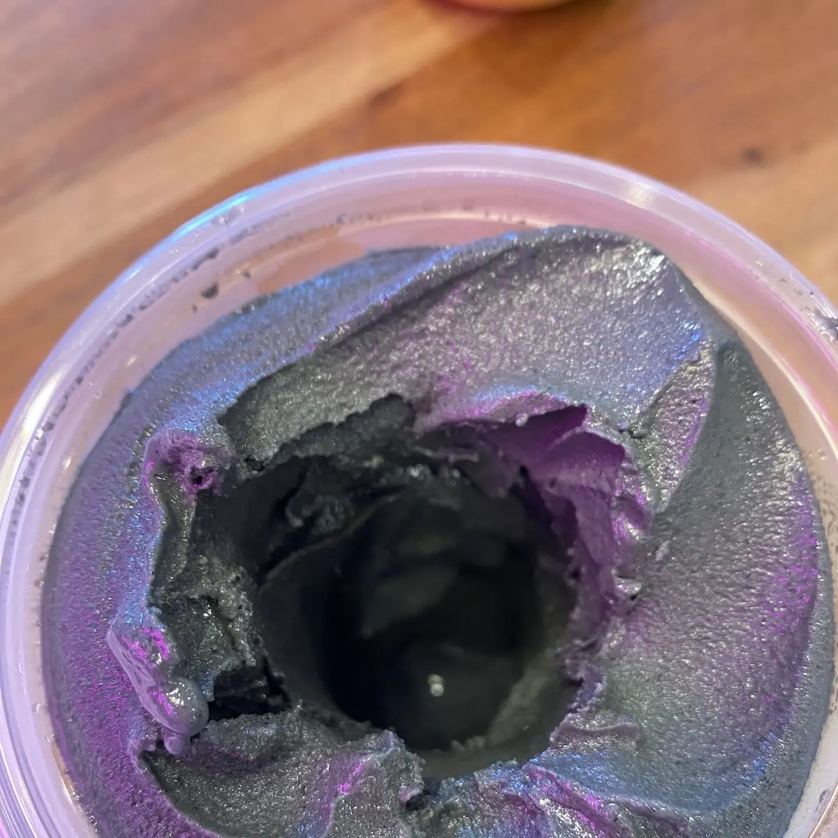 Black Sesame Soft Serve Ice Cream