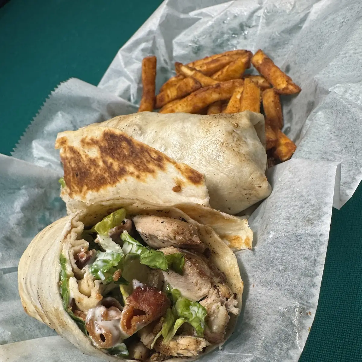 Crispy Chicken Caesar Wrap