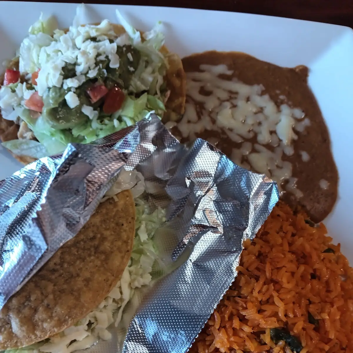 One Taco Rice & Beans