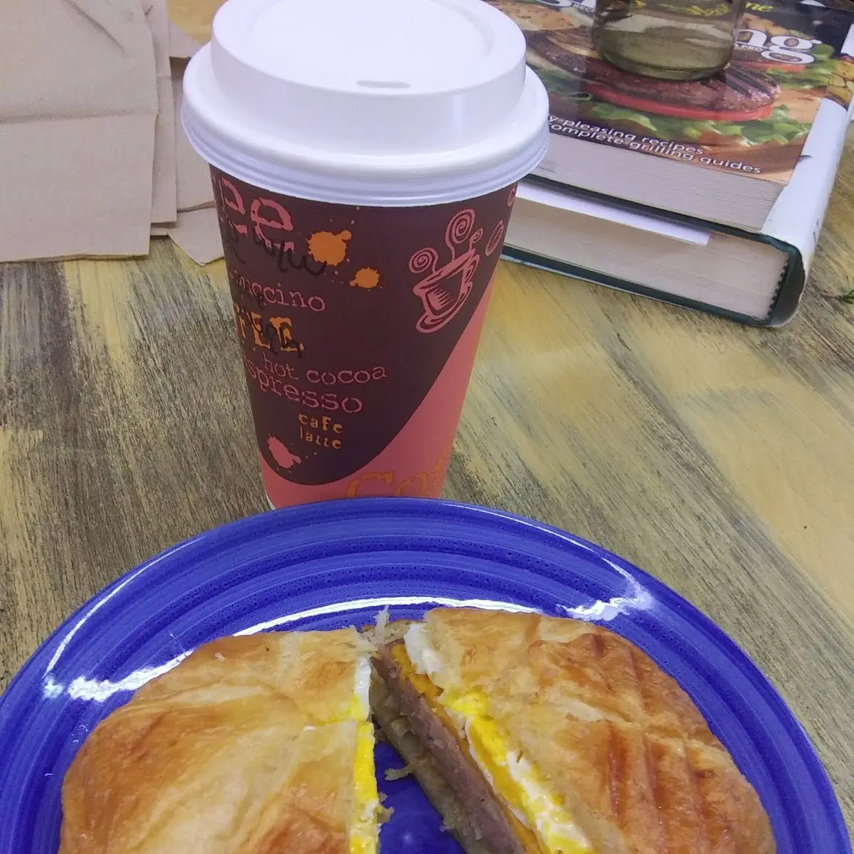 Sausage Egg and Cheese Croissant