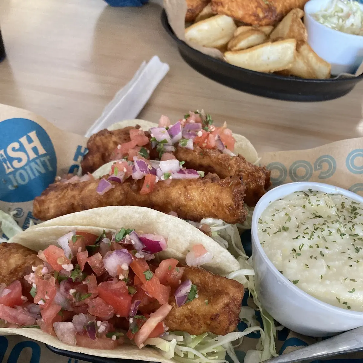 Fish Tacos Fried Cod