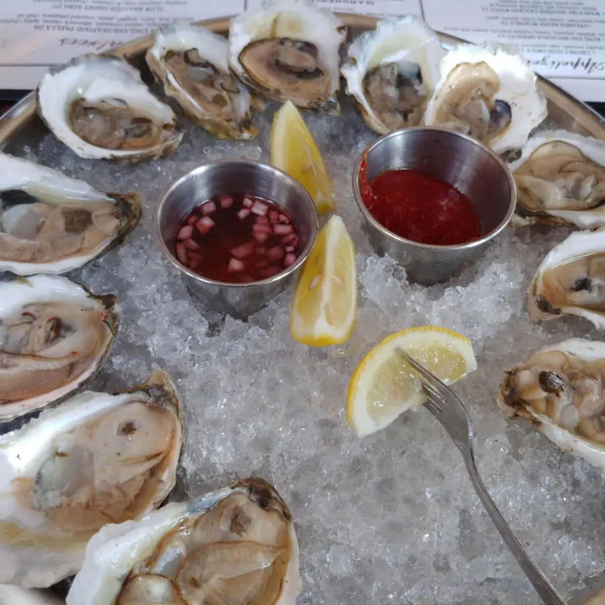 A Dozen Oysters on the Half Shell