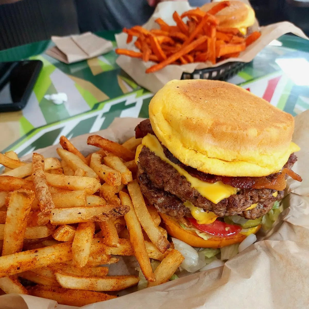 Double Cheeseburger with Fries