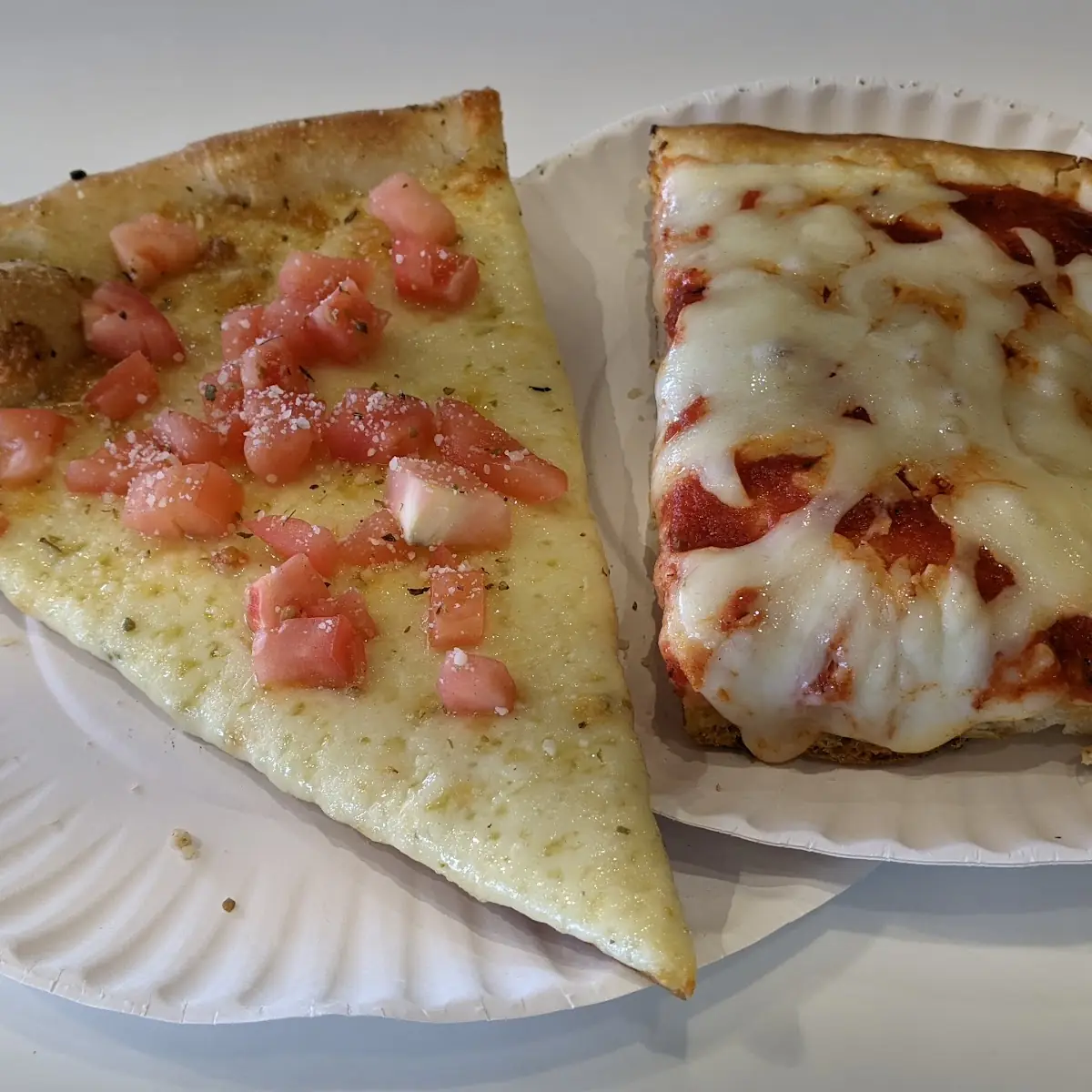 White Pizza Slice